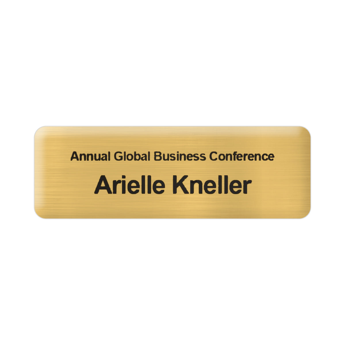 ABD-MTL-3X1 | 3" W x 1" H - Metal Name Badge