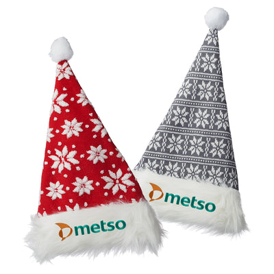 Winter Snowflake Santa Hat