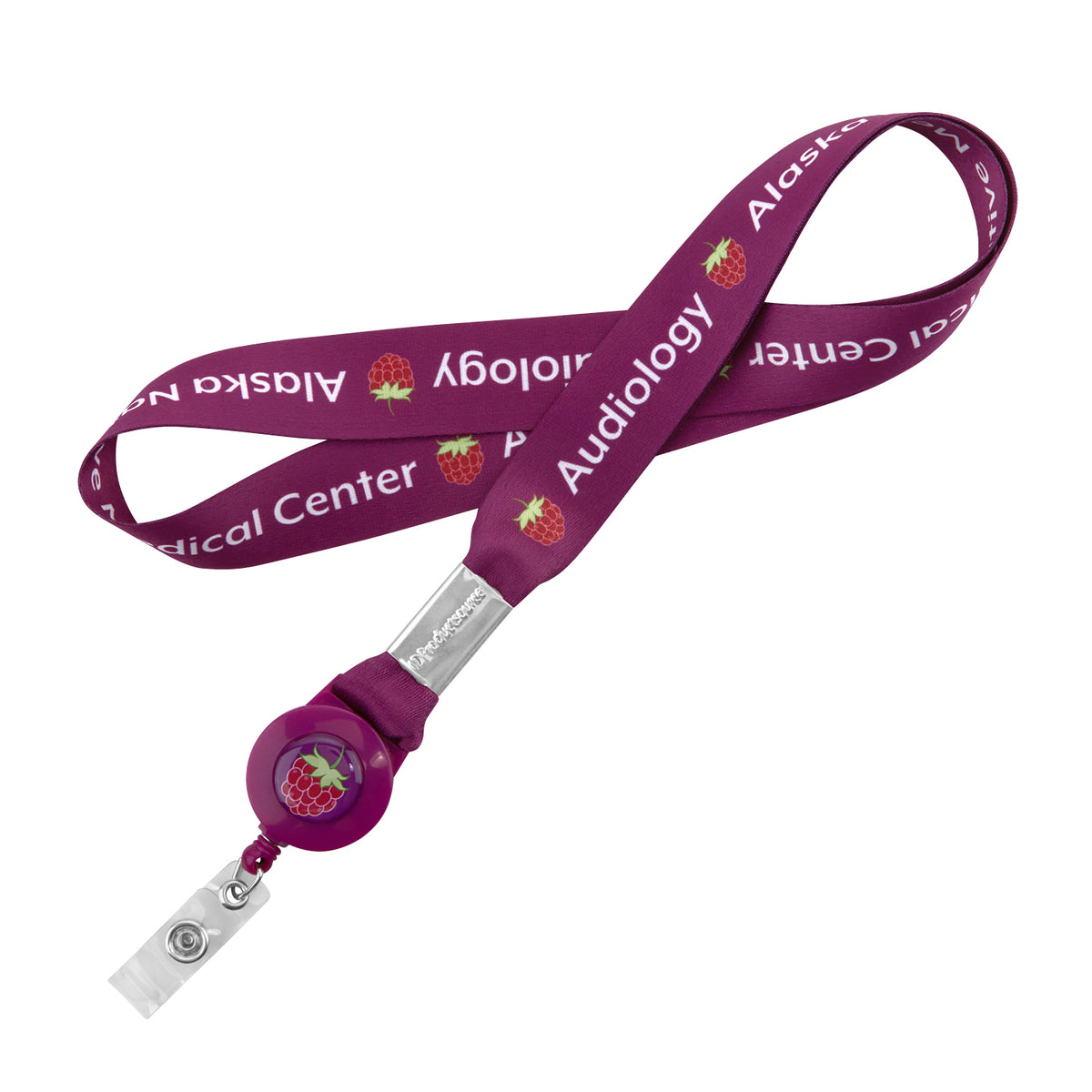 IDP-30-DS-1 | 1" Dye Sublimated Lanyard with Badge Reel Combo