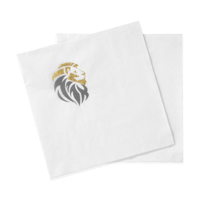 6.5" Square Foil Stamp Napkin (2-Ply)