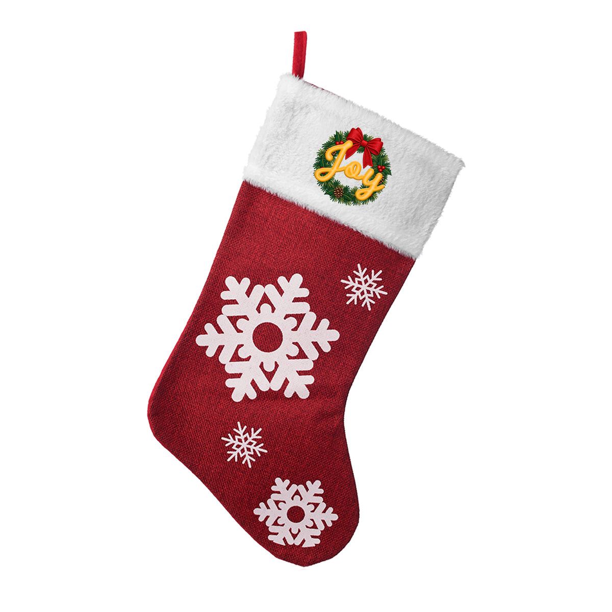 STK-FS-E | Festive Snowflake Christmas Stocking
