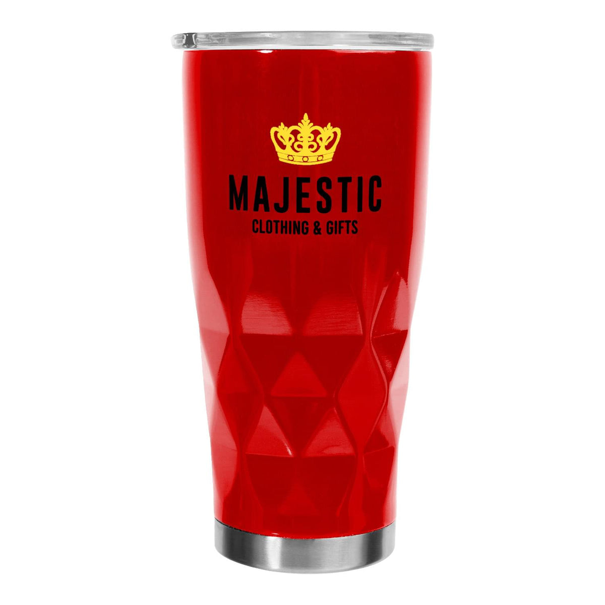 TM20-2 | 20 oz. Diamond Stainless Steel Travel Mug (2 Color Imprint)