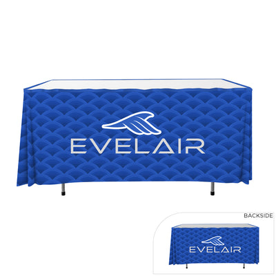 4' W - Polyester Table Skirt (Four Side Imprint)