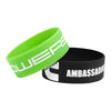 DBCF-1 | 1" Debossed Silicone Wristband with Colorfill DBCF-1 | 1" Debossed Silicone Wristband with Colorfill