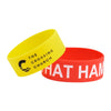 DBCFR-1 | 1" Rush Debossed Silicone Wristband with Colorfill DBCFR-1 | 1" Rush Debossed Silicone Wristband with Colorfill