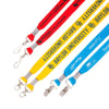 DEND-34 | 3/4" Double Ended Flat Polyester Lanyard DEND-34 | 3/4" Double Ended Flat Polyester Lanyard
