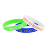 EIPR-12 | 1/2" Rush Embossed Silicone Wristband with Imprint EIPR-12 | 1/2" Rush Embossed Silicone Wristband with Imprint