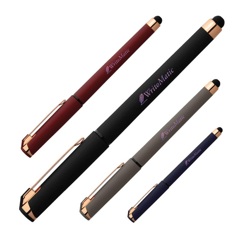 IDP-AGY-C | Chief Rose Gold Plastic Pen (Full Color Imprint)