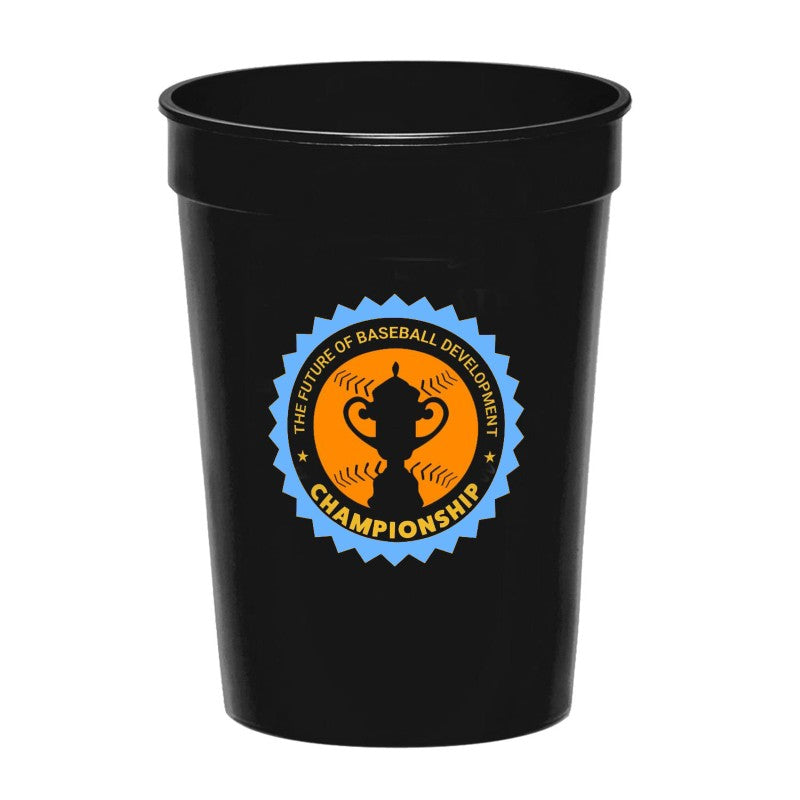 PL12-F | 12 oz. Fanatic Plastic Stadium Cup (Full Color Imprint)