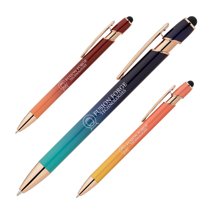 Orbita Ombre Rose Gold Metal Pen (Engraved Imprint)