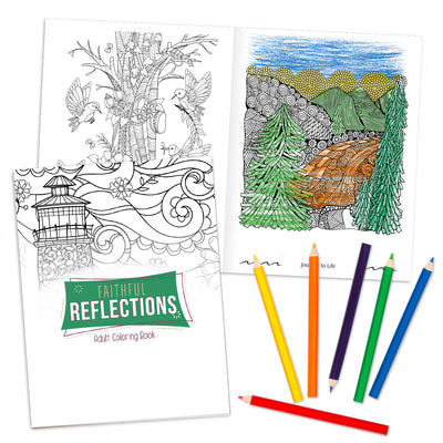Faithful Reflections: Adult Coloring Book