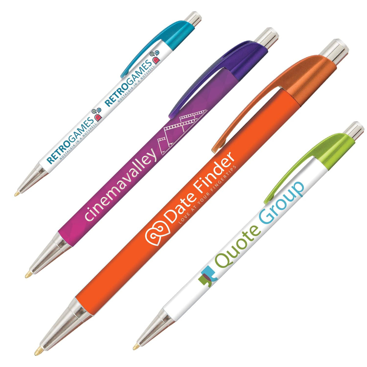 IDP-PWI | Top Flight Slim Metallic Plastic Pen (Full Color Imprint)