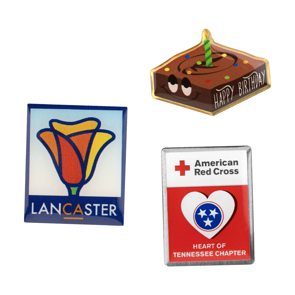 OP-WH-1 | 1" Offset Printed Pricebuster Lapel Pin