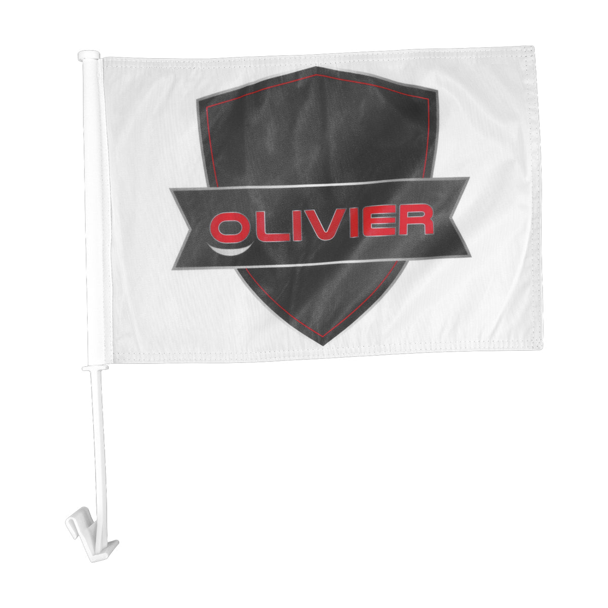 RTCF-D-18X12 | 18" W x 12" H - Car Flag (Two Side Imprint)