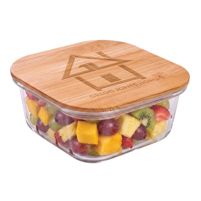17 oz. Square Deluxe Storage Container (Engraved Imprint)