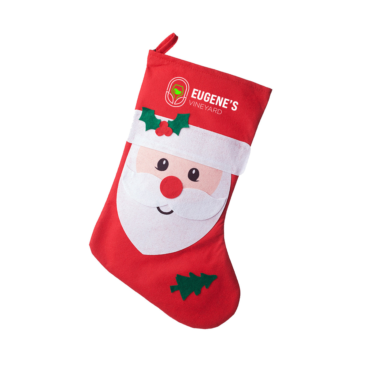 STK-JS-2 | Jolly Santa Christmas Stocking (2 Color Imprint)