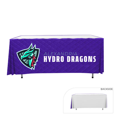 6' W - Polyester Table Skirt (Three Side Imprint)