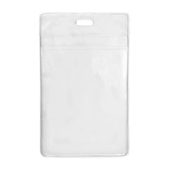 CL-1840-1610 | 3.25" W x 5.31" H - Vertical Clear Vinyl Badge Holder (Blank)