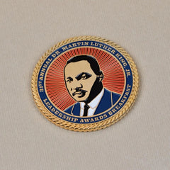 COINBR-25-1 | 2.5" Brass Challenge Coin (4 Colors on 1 Side)