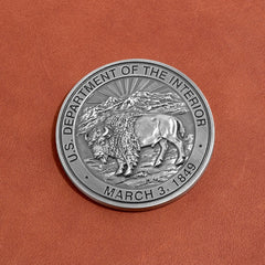 COINZA-225-0 | 2.25" Zinc Challenge Coin (No Color Fill)