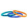 DBCF-14 | 1/4" Debossed Silicone Wristband with Colorfill
