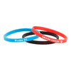 DBCFR-14 | 1/4" Rush Debossed Silicone Wristband with Colorfill