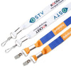 DEND-DS-1 | 1" Double Ended Dye Sublimated Lanyard