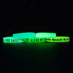 GIDSB-1 | 1" Glow-in-the-Dark Silicone Wristband