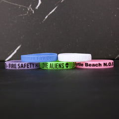 GIDSBR-1 | 1" Rush Glow-in-the-Dark Silicone Wristband