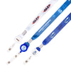 IDP-30-DS-34 | 3/4" Dye Sublimated Lanyard with Badge Reel Combo