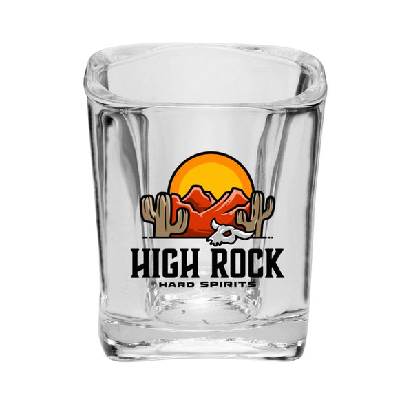 IDP-SG20-F | 2 oz. Rounded Square Shot Glass (Full Color Imprint)