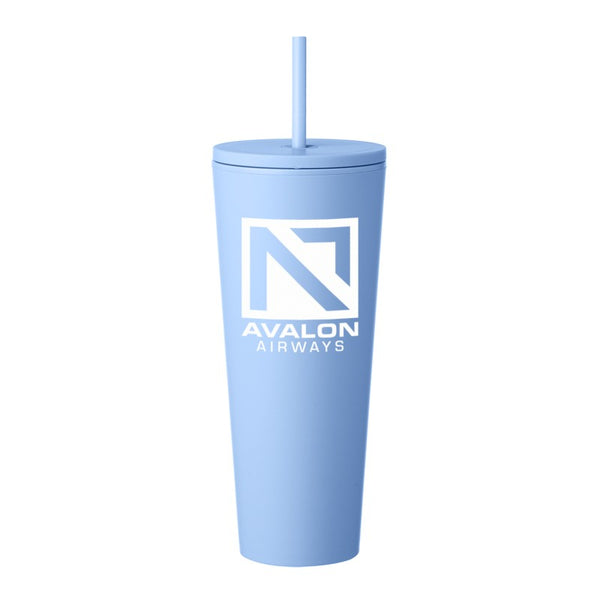 RTM24-1 | 24 oz. Sleekline Rubberized Travel Mug (1 Color Imprint)